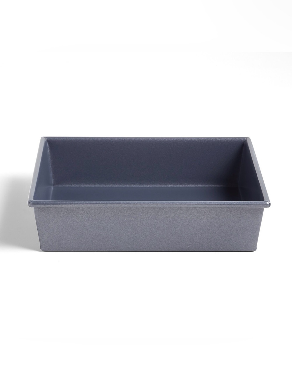 Crate & Barrel Slate Blue 9x9" Square Silicone Nonstick Cake Pan